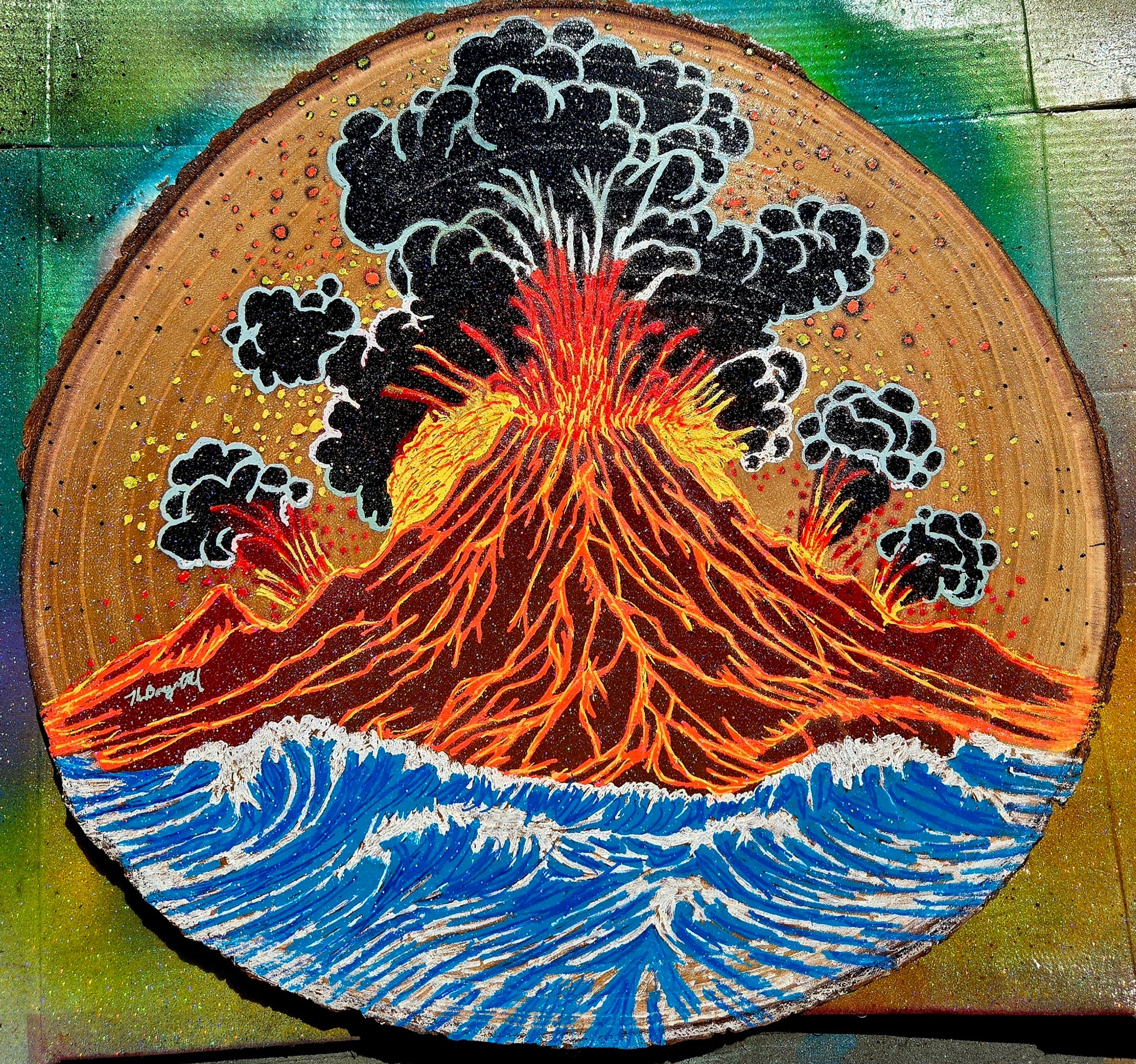 Seaside eruption