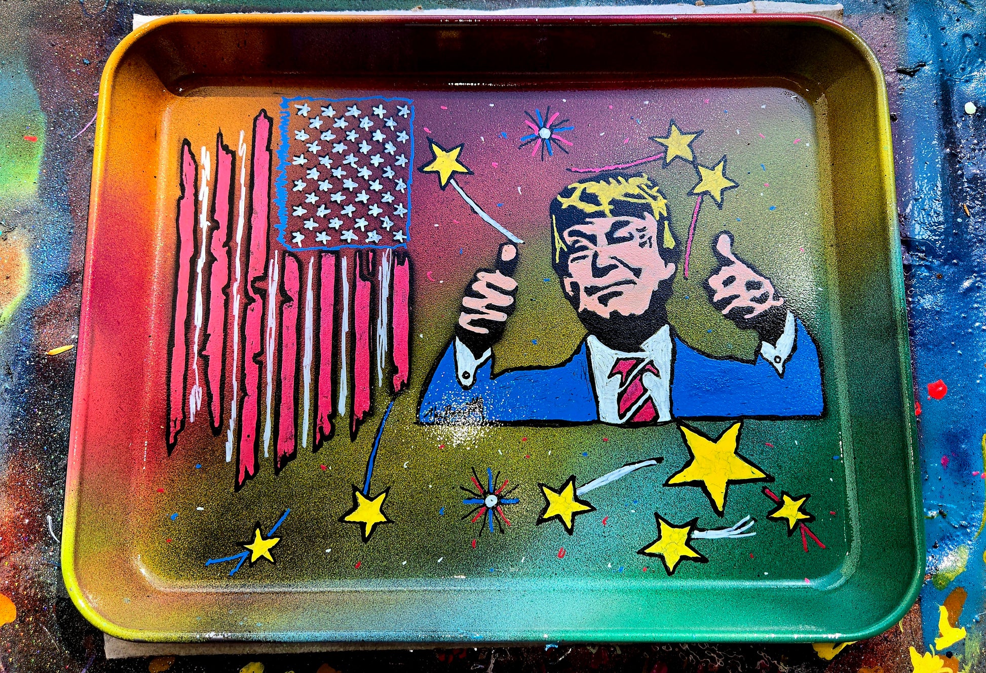 Thumbs up President