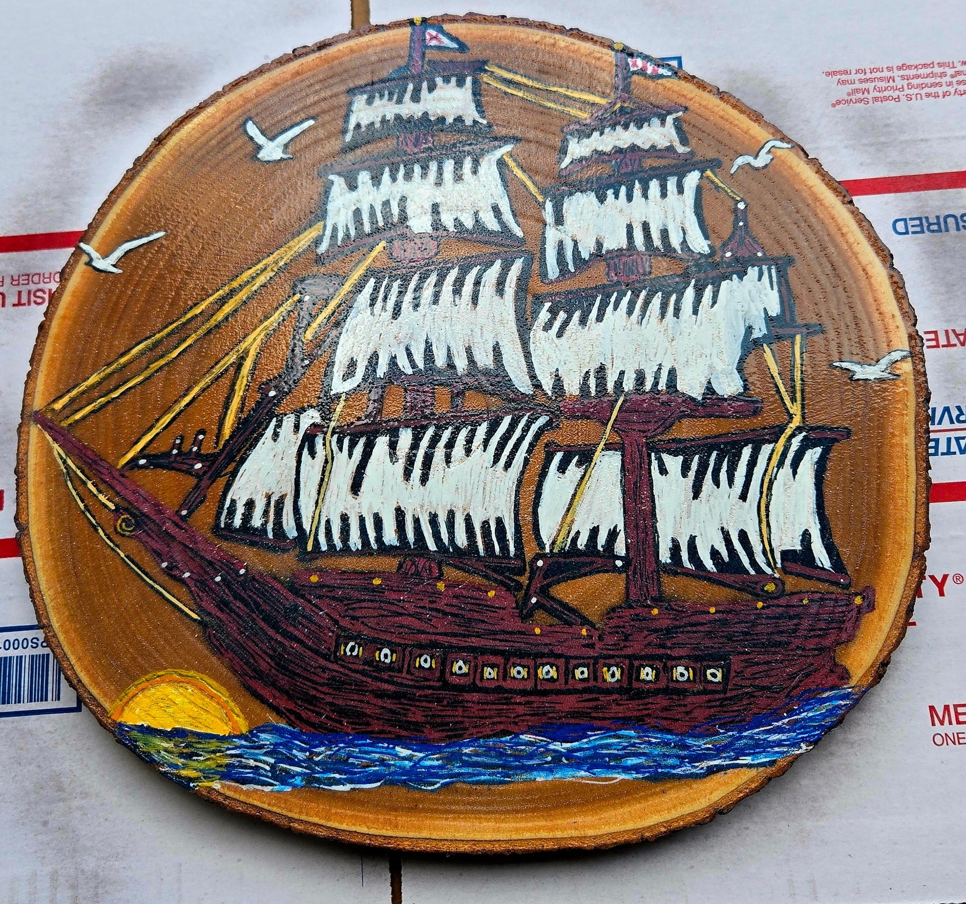 Sailing the seas clock/wall hanger