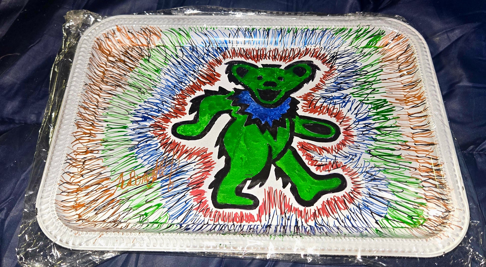 Green dead bear