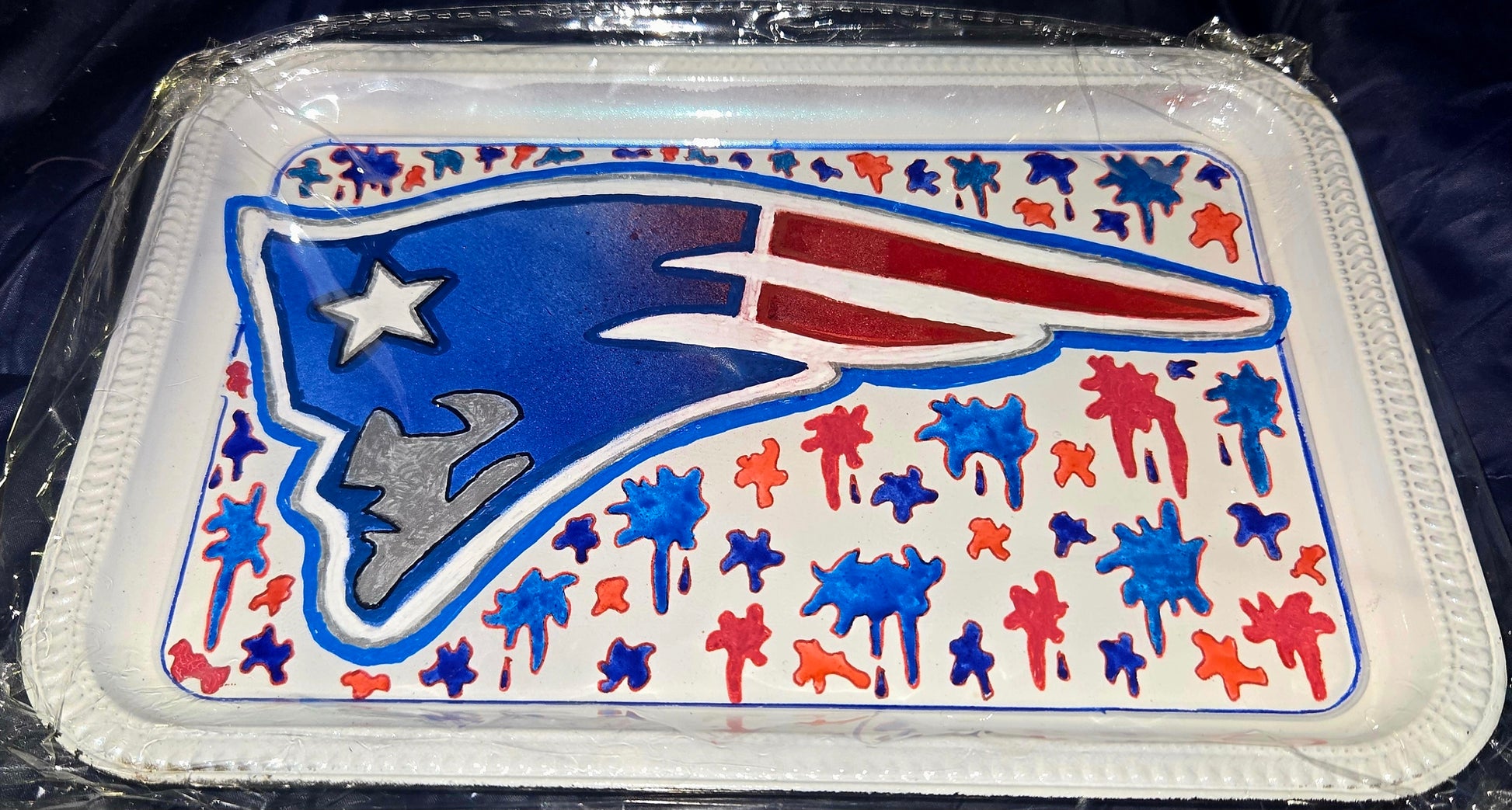 Patriots splatter